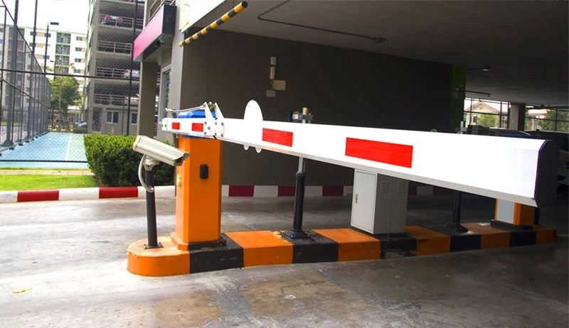 Automated parking barrier gate system installation